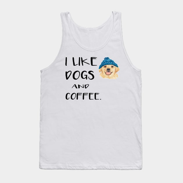 I like dogs and coffee Tank Top by Adel dza